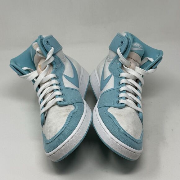 Air Jordan 1 Retro KO AJKO Sneakers Mens 7.5 Bleached Aqua White High Top Shoes - Picture 8 of 16